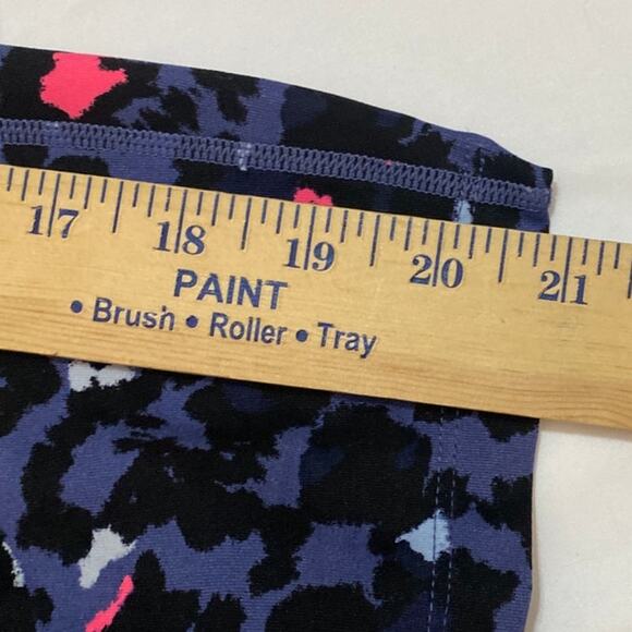 Calvin Klein Performance WICK Leggings Ruched Hem Animal Cheetah Print Sz Small - Picture 12 of 12